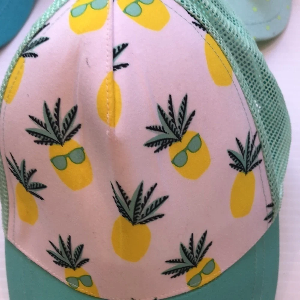 Bundle of 3 NEW HATS /Baseball Caps Little Girls Zoo Tampa Misc Baby 12-18 month